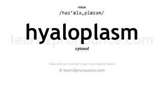 Pronunciation of Hyaloplasm  Definition of Hyaloplasm [upl. by Nnodnarb]