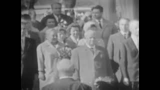 USSR Anthem  Welcome Ceremony of Leader of USSR visit Norway 1964 [upl. by Lemaj]