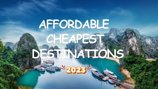 15 Most Insanely Cheap Budget Travel Destinations in 2023 [upl. by Geaghan445]