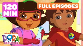 Dora the Explorer Back to School Full Episodes 📚 2 Hours  Dora amp Friends [upl. by Hteazile]