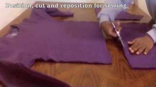 How to Make a Tunic from a Sweat Shirt [upl. by Ariam]