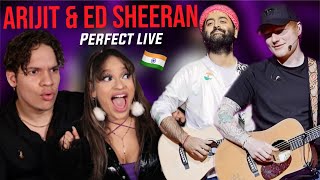 EPIC Waleska amp Efra react to Arijit Singh amp Ed Sheeran singing TOGETHER in LONDON [upl. by Agrippina716]