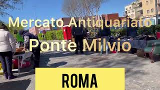 A Roma il mercato dell’ antiquariato a Ponte Milvio [upl. by Lorraine]