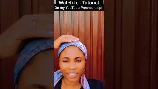 simple Turban Tutorial headwrapstyles turbantutorial [upl. by Elum]