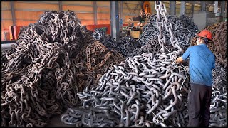 Amazing Chain Making Process！Mass Production Factory！ [upl. by Eeuqram]