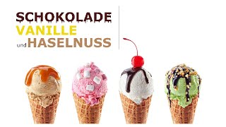 Schokolade Vanille und Haselnuss  Eiscreme Lied  Ice Cream Song  90 GRAD die Band [upl. by Gambell]