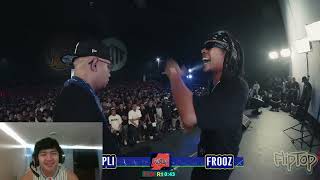 Fliptop  Frooz vs CripLi battle review video reaction [upl. by Inoliel]