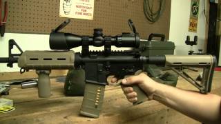 Ar 15 tactical scope review UTG 30mm SWAT 312X44 mildot scope [upl. by Eugenie]