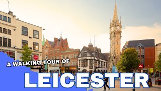 LEICESTER  Walking tour of Leicester City Centre 2024 [upl. by Naoma]