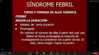 7 Síndrome febril parte 22 Dr Medina [upl. by Joan568]