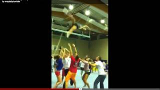 Cheerleading My First Kick Double Full Basket [upl. by Luapsemaj]