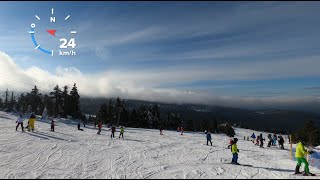 4K  Szklarska Poręba Ski Arena  2022  quotPuchatek Śnieżynkaquot  Zjazd warunki  Gopro hero 8 [upl. by Evander]