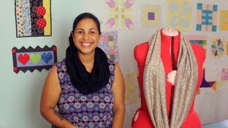 How to Make an Infinity Scarf DIY Sewing Tutorial [upl. by Nanny]