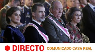 EN DIRECTO 🔴 Comunicado CASA REAL sobre la SALIDA de ESPAÑA del rey emérito Juan Carlos I  RTVE [upl. by Mistrot]