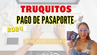 TRUQUITOS PARA PAGO DE PASAPORTE VENEZOLANO TIPS2024 [upl. by Schapira747]