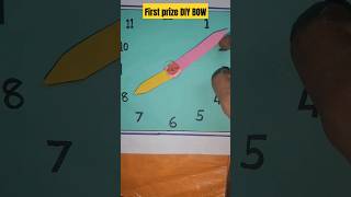 How to make DIY clock for school projectshortss [upl. by Ainsworth]