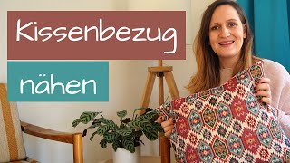 DIY Kissenbezug selber nähen für Anfänger [upl. by Sirotek528]