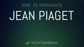 🔴 Jean Piaget  How to pronounce Jean Piaget [upl. by Aicenek]