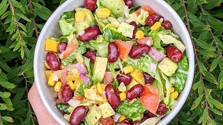 Salade Mexicaine  La MEILLEURE VINAIGRETTE pour les salades [upl. by Zennie418]