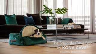 KONA CAVE® Luxury Cozy Cave Dog  Cat Bed Why Dogs Love to Sleep In Cave Beds Patented Design [upl. by Ydna188]