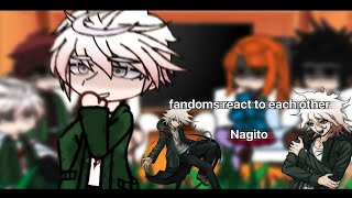 fandoms react to each other part 25genshindanganronpasilent voicedemon slayeryttd  🇷🇺🇬🇧 [upl. by Nodnar]