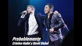 Christian Nodal  Probablemente ft David Bisbal  KARAOKE [upl. by Krenek]