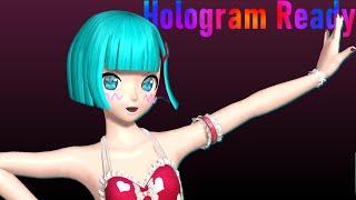 【MMD  Hologram Ready】GIRLS 【初音ミク】 [upl. by Ainevul]