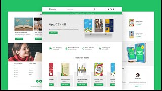 Create A Responsive Online Book Store Website Design Using HTML  CSS  JavaScript  Step By Step [upl. by Aissatan294]