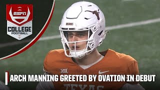 🚨 Arch Manning makes Texas Longhorns debut with TDscoring drive  ESPN College Football [upl. by Sillad787]