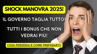 Tagli Drastici ai Bonus 2024 Ecco Cosa Perderai nel 2025 [upl. by Edylc]