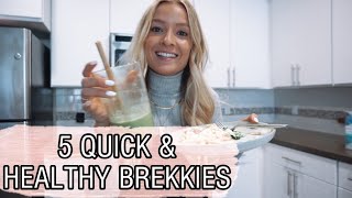 5 QUICK amp HEALTHY BREAKFAST IDEAS  dairyfree  nutritious [upl. by Catharine]