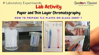 Thin Layer Chromatography TLC Paper Chromatography Lab Activity How to prepare TLC Plates [upl. by Hartill]