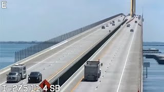 Sunshine Skyway Bridge Live Cam  Florida Live Cam  Florida Traffic Cam [upl. by Ahsytal]