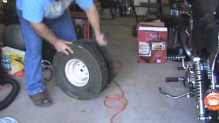 How to Reinflate a Tubeless Tire that is not sealed on the rim [upl. by Ahsatsan]