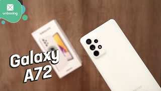 Samsung Galaxy A72  Unboxing en español [upl. by Fitzgerald]