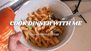 Easy Weeknight Dinner  Cook Dinner with Me  Cleaning with Sara [upl. by Scevour]