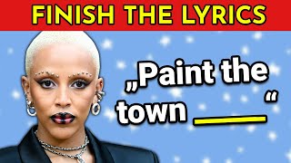 FINISH THE LYRICS  25 Most Popular Songs EVER 🎵  Music Quiz [upl. by Ahsietal709]