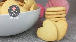 Grundrezept Ausstechplätzchen  Teig zum Ausstechen  Kekse Mürbteigkekse  Kikis Kitchen [upl. by Cini]