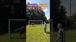 BLIND GOLKIPEER CHALLENGE😂⚽🧤 football soccer shorts [upl. by Macnamara150]