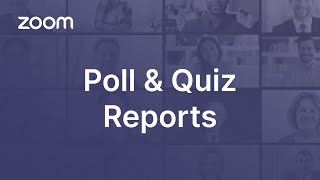 Poll and Quiz Reports [upl. by Zela]