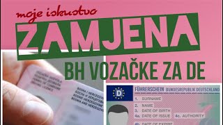 Zamjena bosanske vozačke dozvole 🇧🇦za njemačku 🇩🇪 [upl. by Ahsitil]