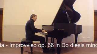 F Chopin Fantasia  Improvviso op 66 in Do diesis minore  Pianoforte Michele Pentrella [upl. by Nnov]