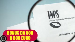 Bonus da 500 fino a 800 euro come richiederlo [upl. by Nader264]