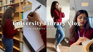 Library Vlog  University of Chester  Seaborne Library  Exton Park Campus 🏫📚📝 [upl. by Bathsheeb37]