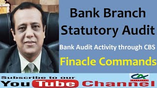 Finacle Commands for Bank Branch Audit  Bank Audit Activity through CBS  Finacle Commands Finacle [upl. by Aerdnua]