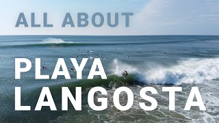 Locals Surf Guide Discover Playa Langosta [upl. by Esorlatsyrc]