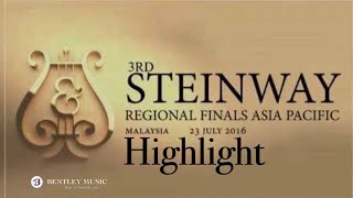 3rd Steinway Regional Finals Asia Pacific 2016 Highlight [upl. by Aroda]