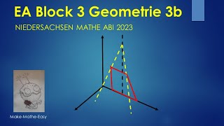 EA Niedersachsen Mathe Abi 2023 Geometrie Block 3b [upl. by Gennifer]