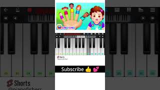 The FINGER FAMILY Song  Easy Piano Tutorial shorts [upl. by Ueik]