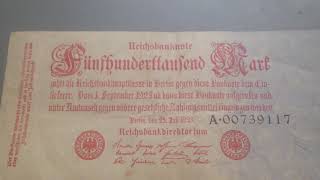 Weimar Germany hyperinflation Banknote 1923 [upl. by Ankeny]